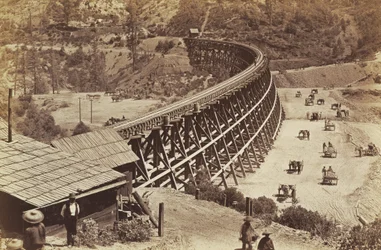 Ponte ferroviario sulla Central Pacific Railroad